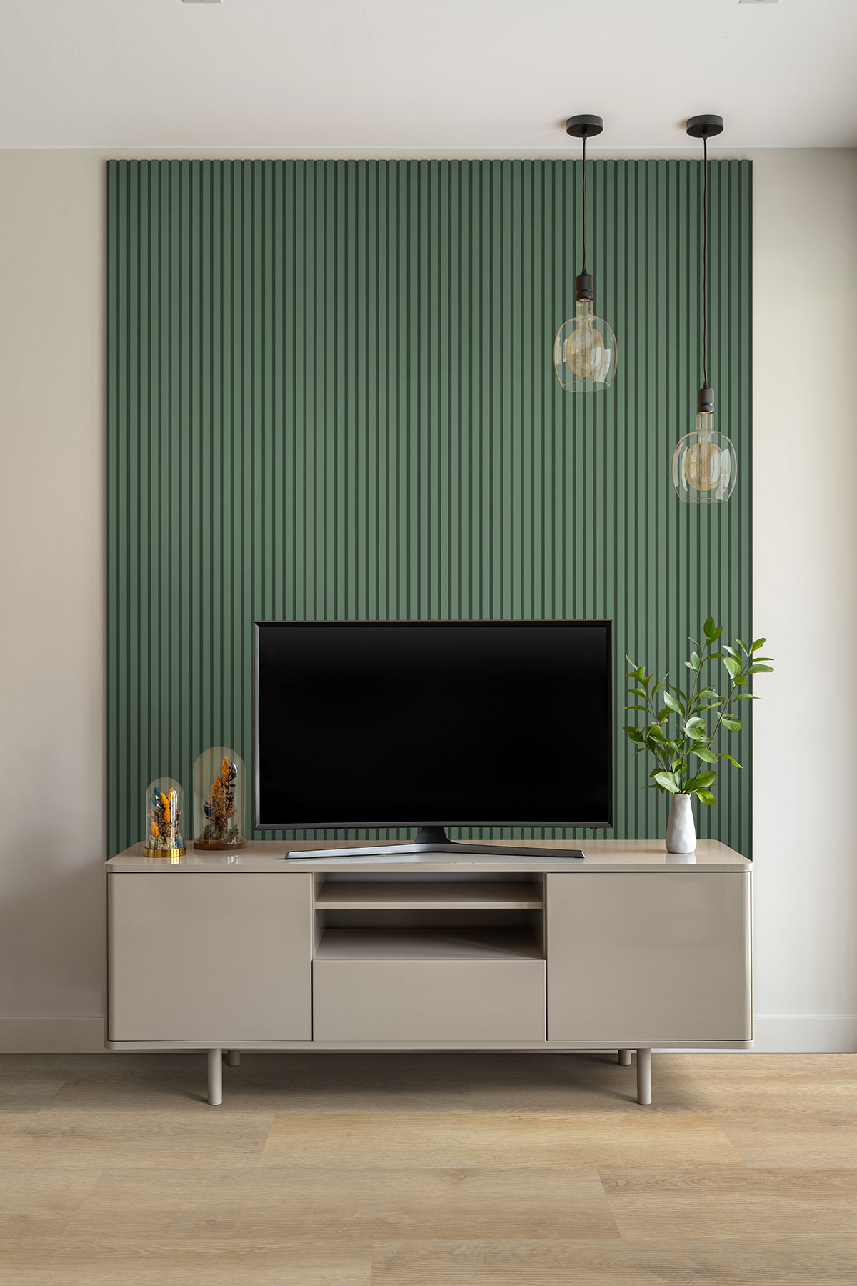 MSI Painted Slat Panels - Jade Acoustic Slat Wall Panel 9.5 in x 94.5 in
