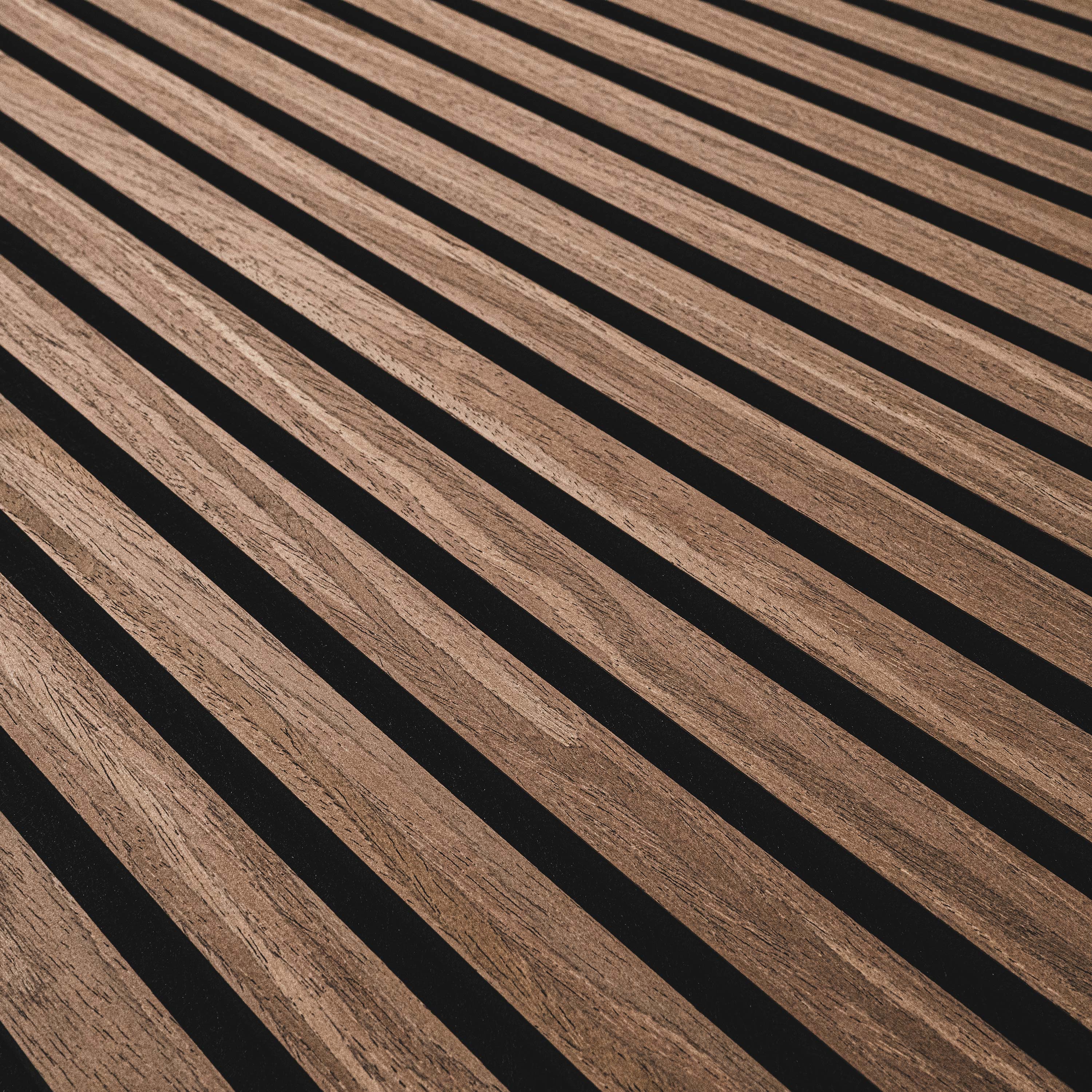 MSI Standard Slat Panels - Sable Acoustic Wood Slat 24 in x 48 in