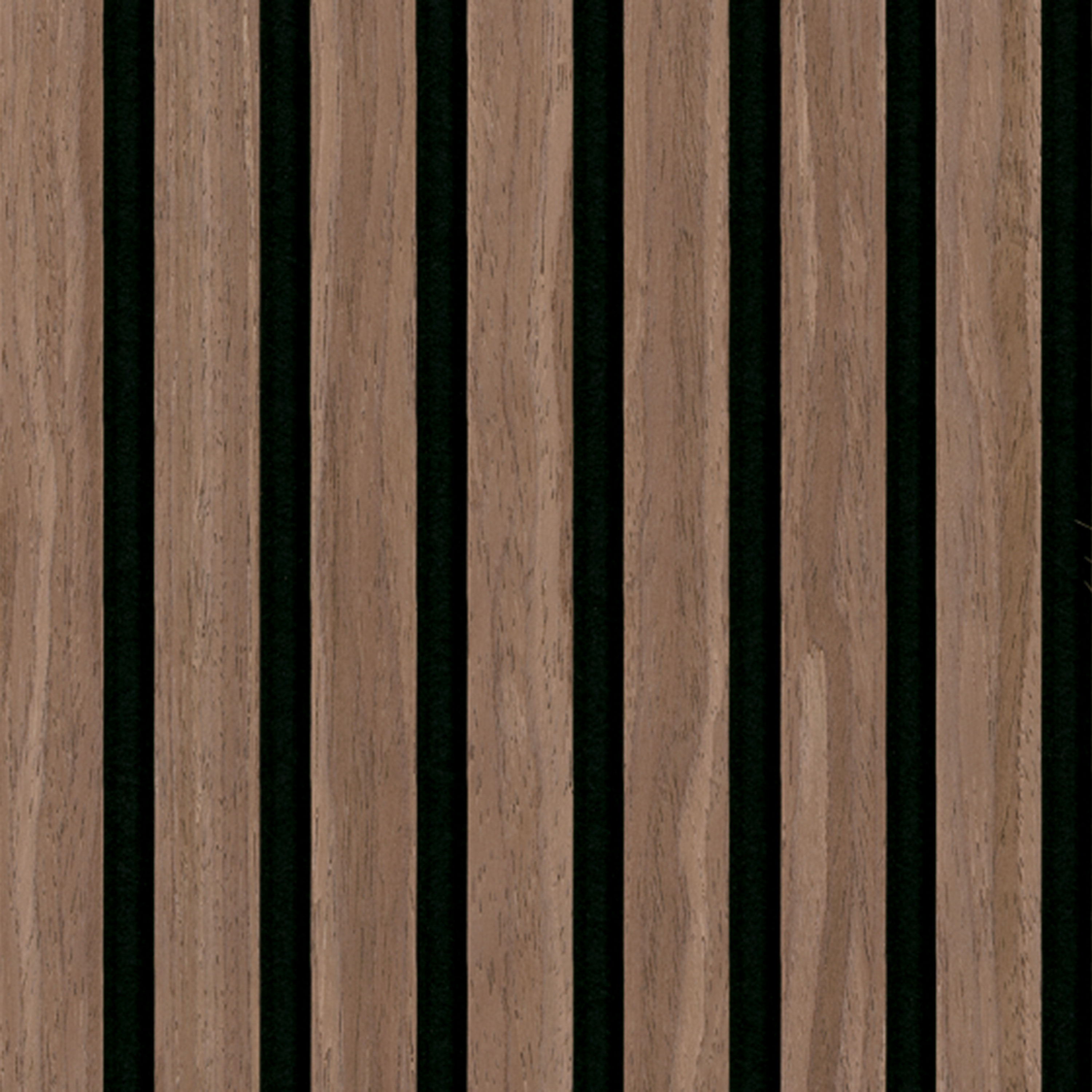 MSI Standard Slat Panels - Sable Acoustic Wood Slat 24 in x 48 in