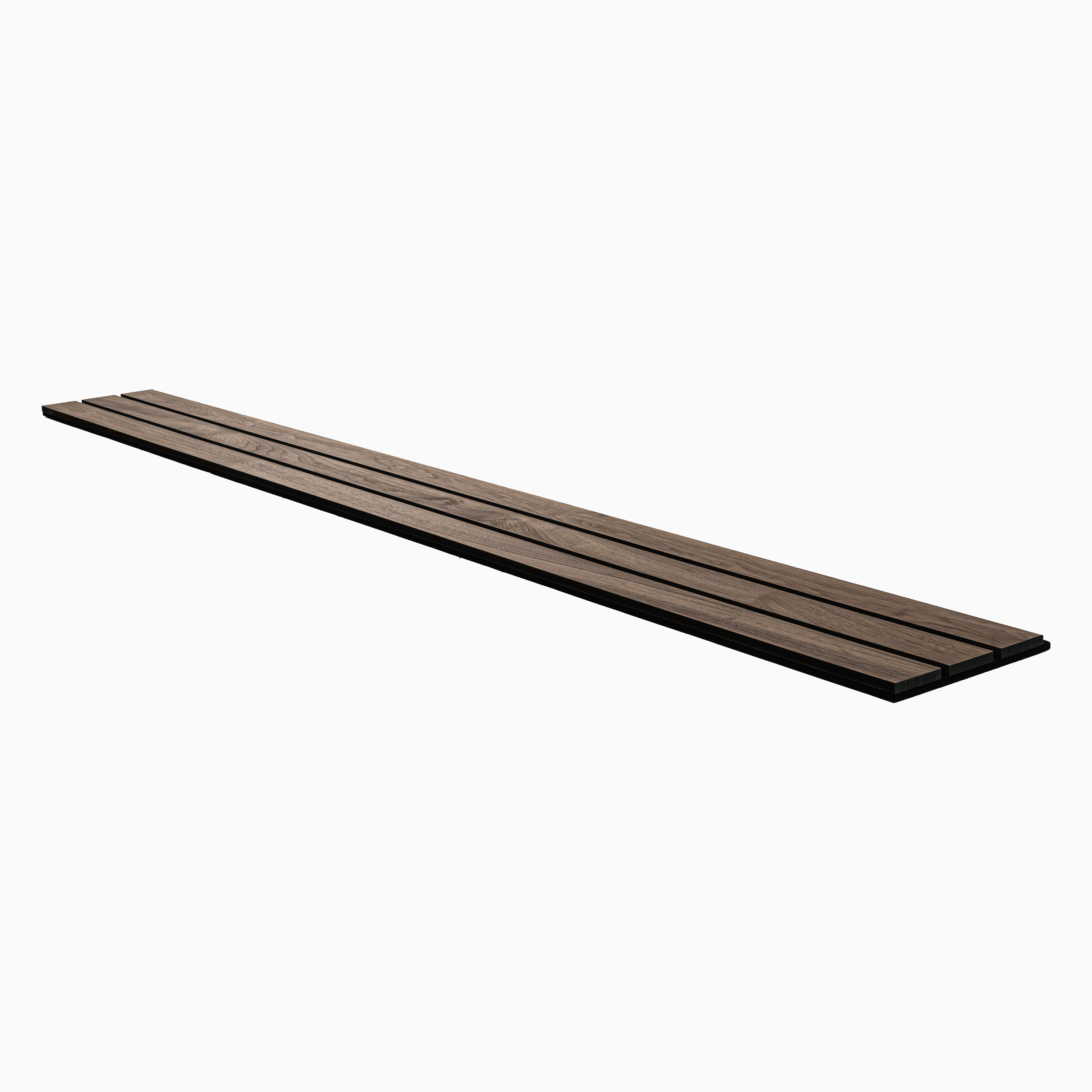 MSI Macro & Reeded Slat Panels - Tawny Macro Acoustic Wood Slat Panels 10.63 in x 94.5 in
