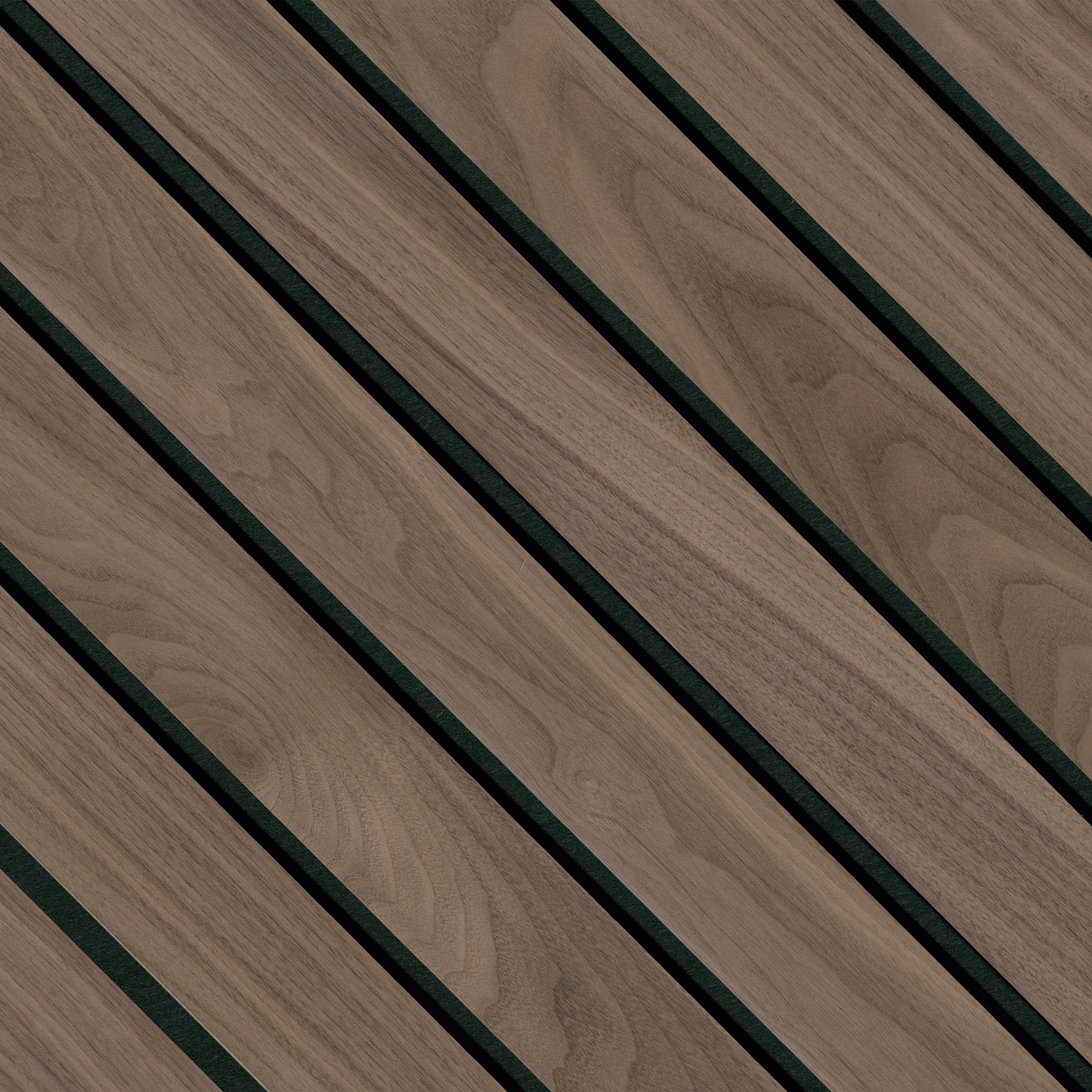 MSI Macro & Reeded Slat Panels - Tawny Macro Acoustic Wood Slat Panels 10.63 in x 94.5 in