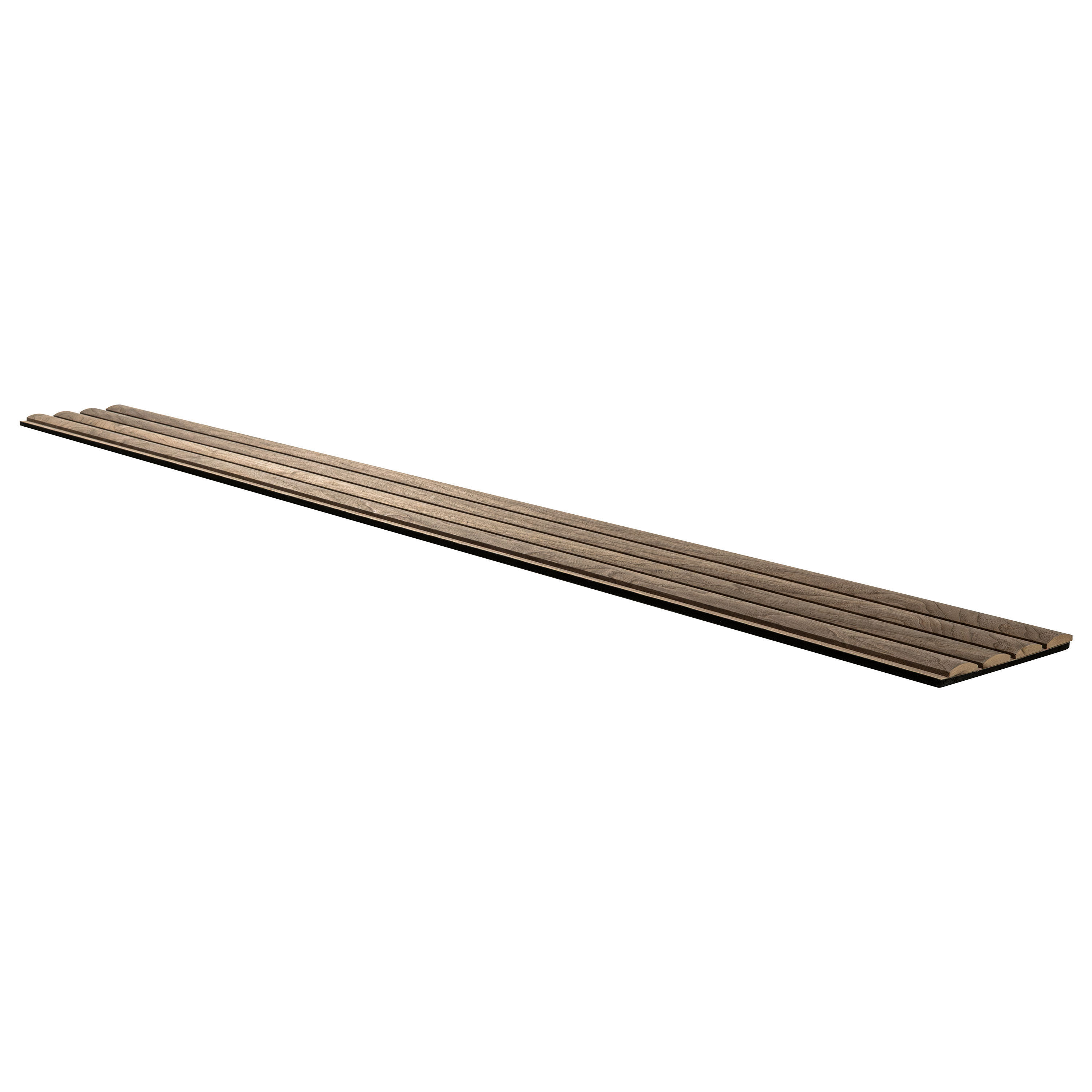 MSI Macro & Reeded Slat Panels - Tawny Reeded Acoustic Wood Slat Panels 9.5 in x 94.5 in