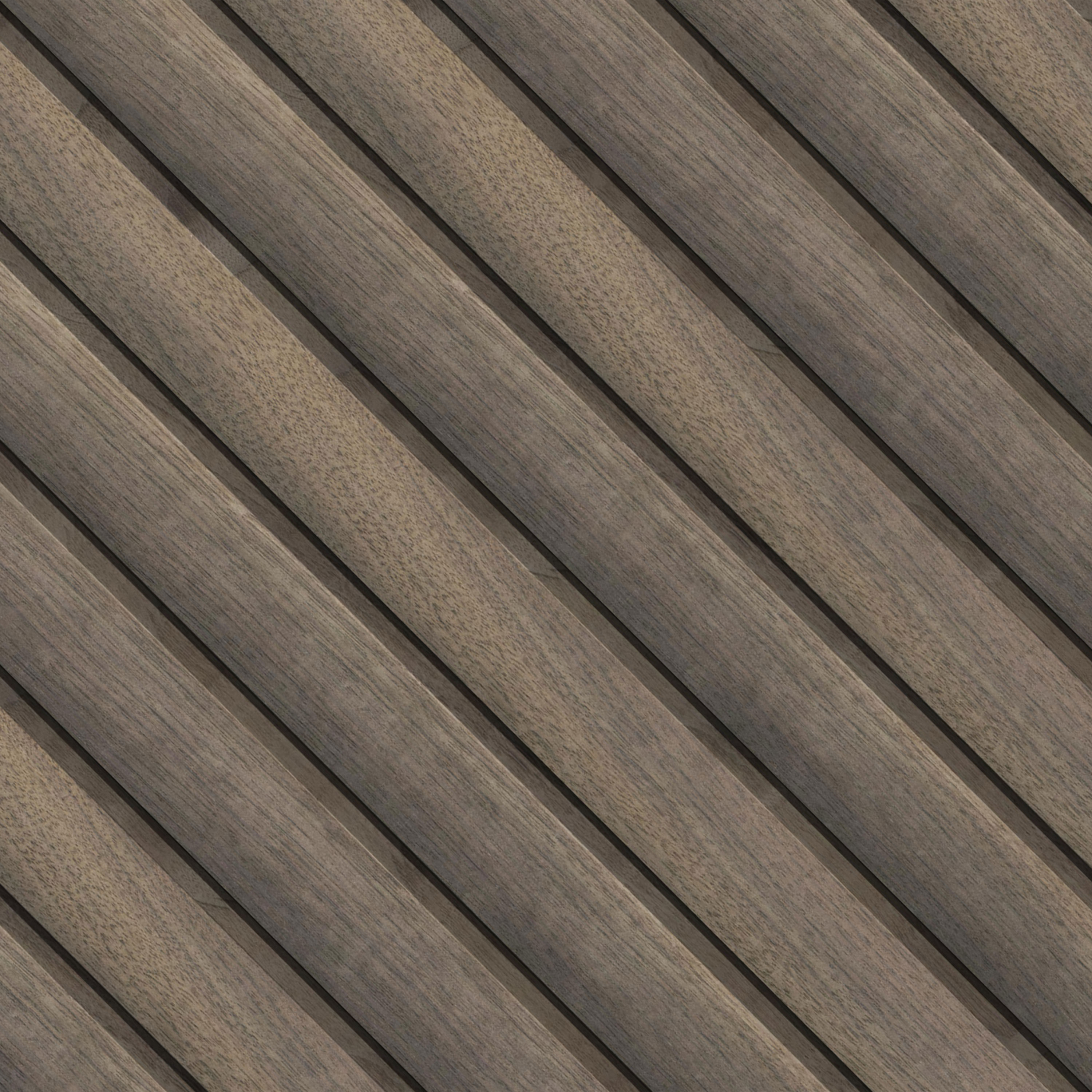 MSI Macro & Reeded Slat Panels - Tawny Reeded Acoustic Wood Slat Panels 9.5 in x 94.5 in