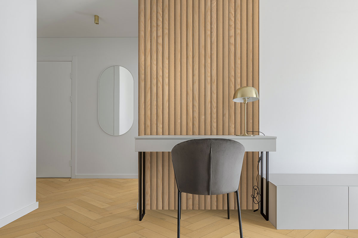 MSI Macro & Reeded Slat Panels - Natural Reeded Acoustic Wood Slat Panels 9.5 in x 94.5 in