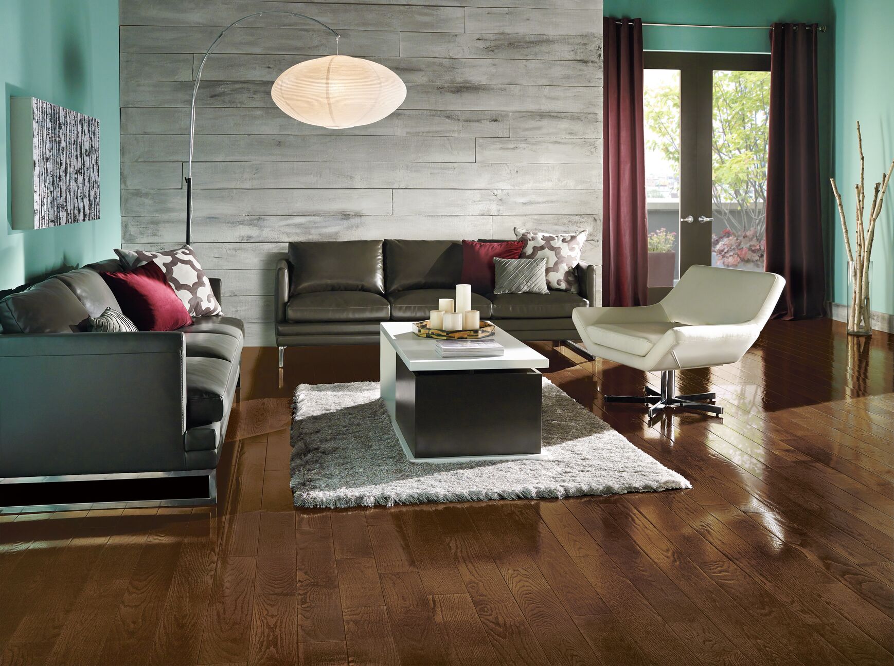 Hartco Prime Harvest - Forest Brown (Medium Brown) 5" wide 3/4" thick in Red Oak
