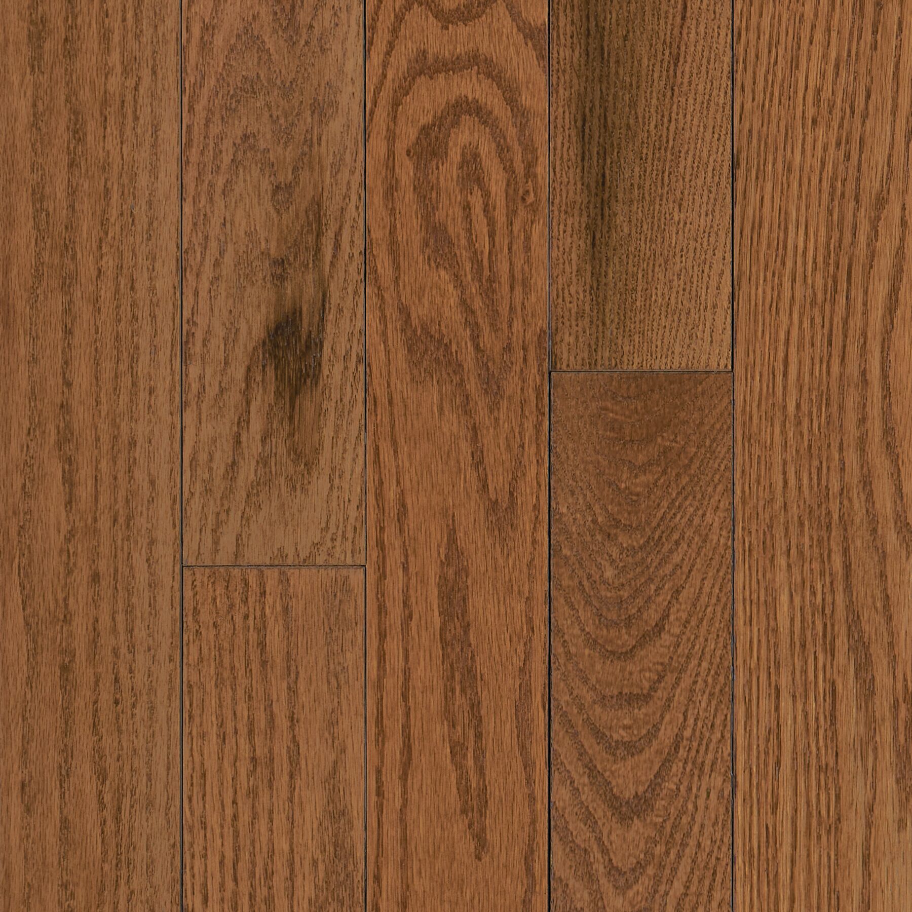 Hartco Prime Harvest - Hillside Embrace (Medium Brown) 5" wide 3/4" thick in Red Oak