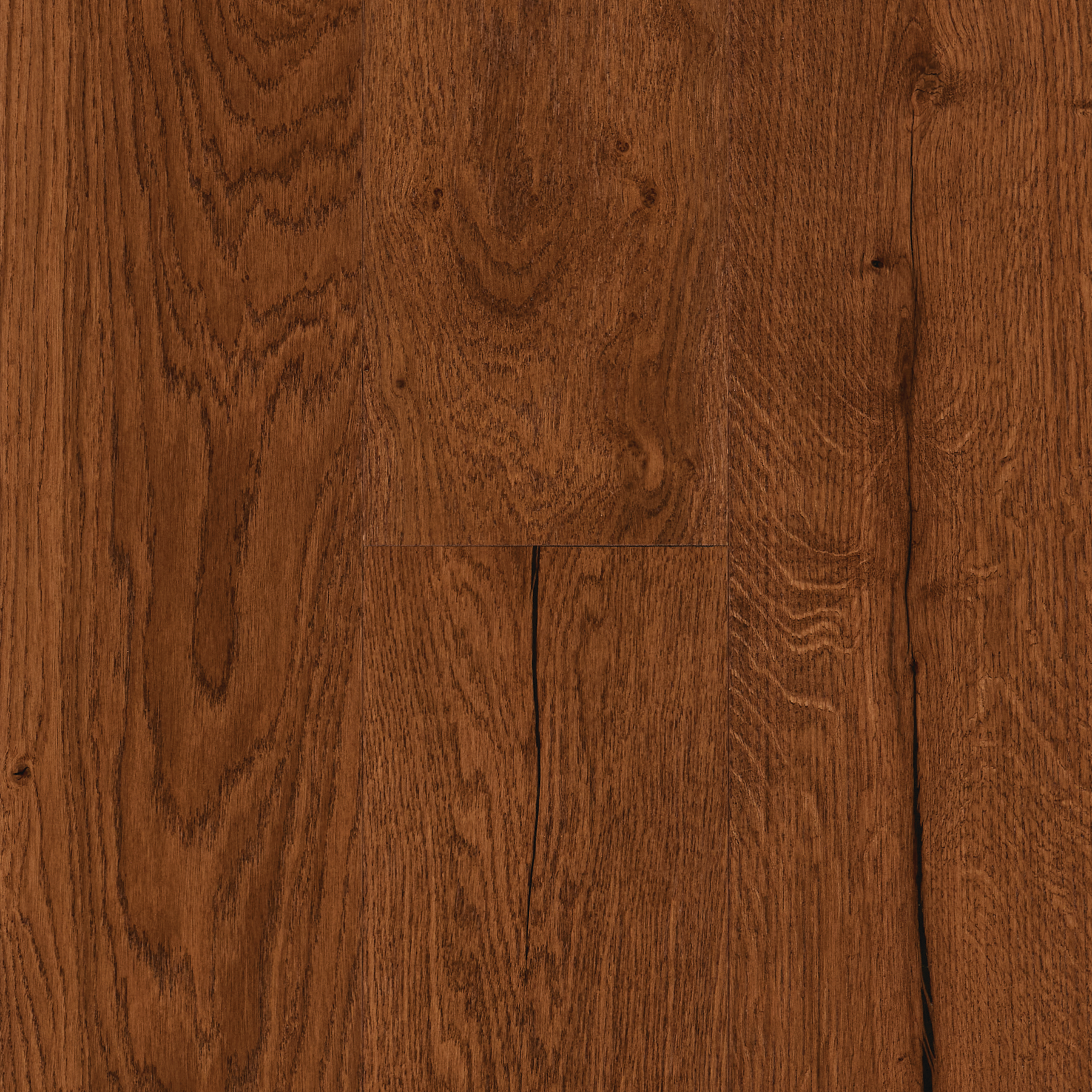 Hartco TimberBrushed - Deep Etched Dusty Ranch (Medium Brown) 7-1/2" wide 1/2" thick in White Oak