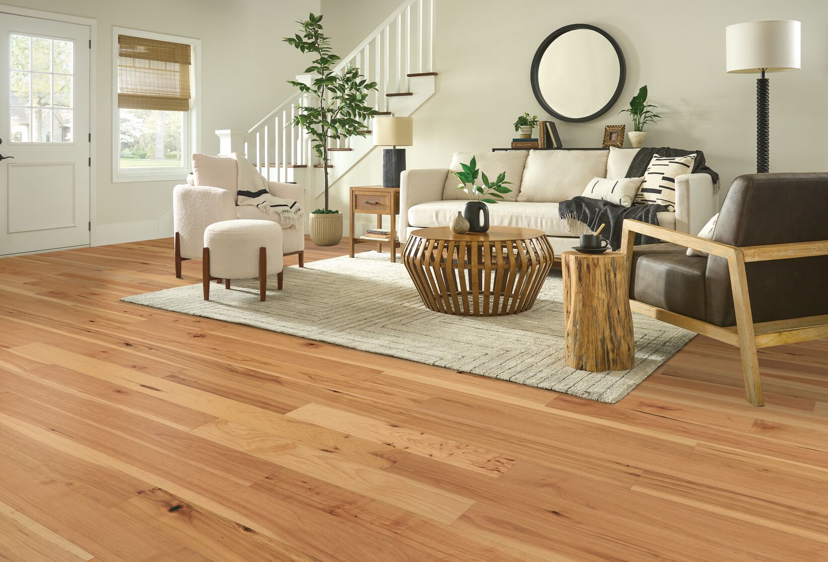 Hartco Necessity - Natural (Light Brown) 6" wide 1/2" thick in Hickory