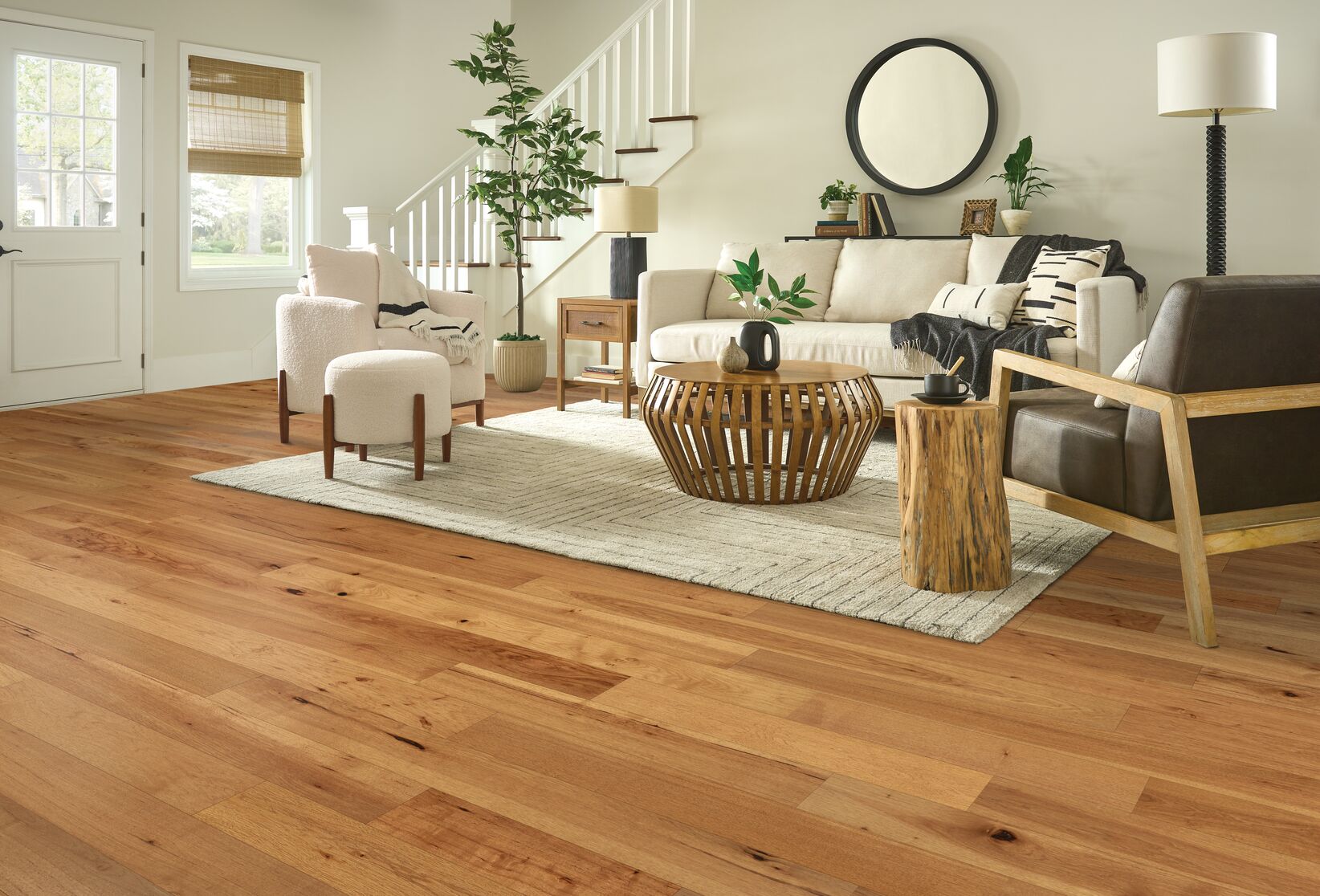 Hartco Necessity - Amber Spirit (Medium Brown) 6" wide 1/2" thick in Hickory