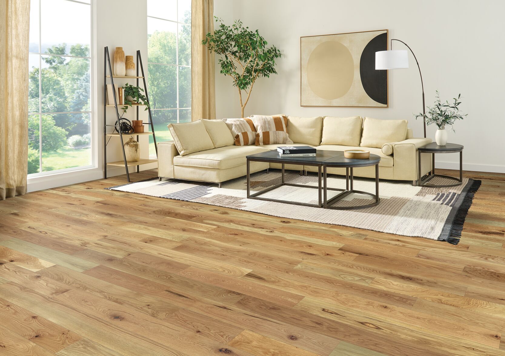 Hartco Necessity - Natural (Light Brown) 6" wide 1/2" thick in White Oak