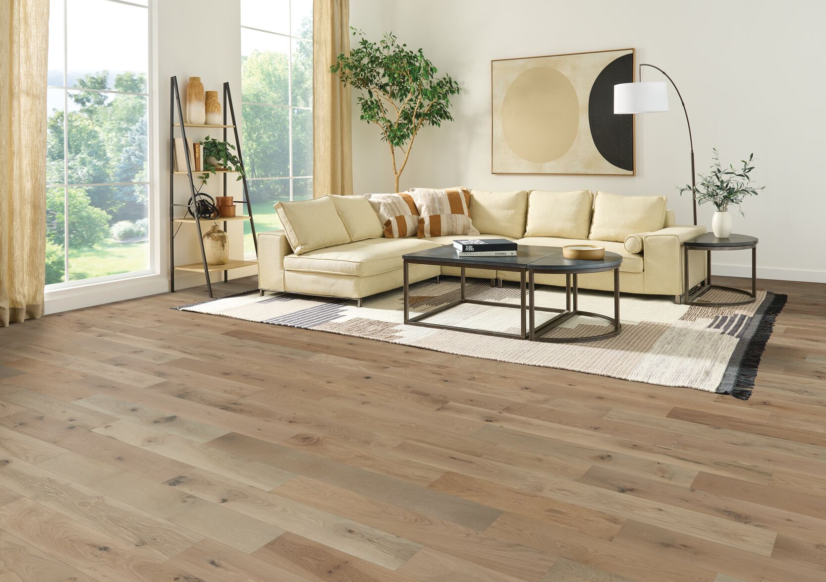 Hartco Necessity - Airy Aesthetic (Medium Brown) 6" wide 1/2" thick in White Oak