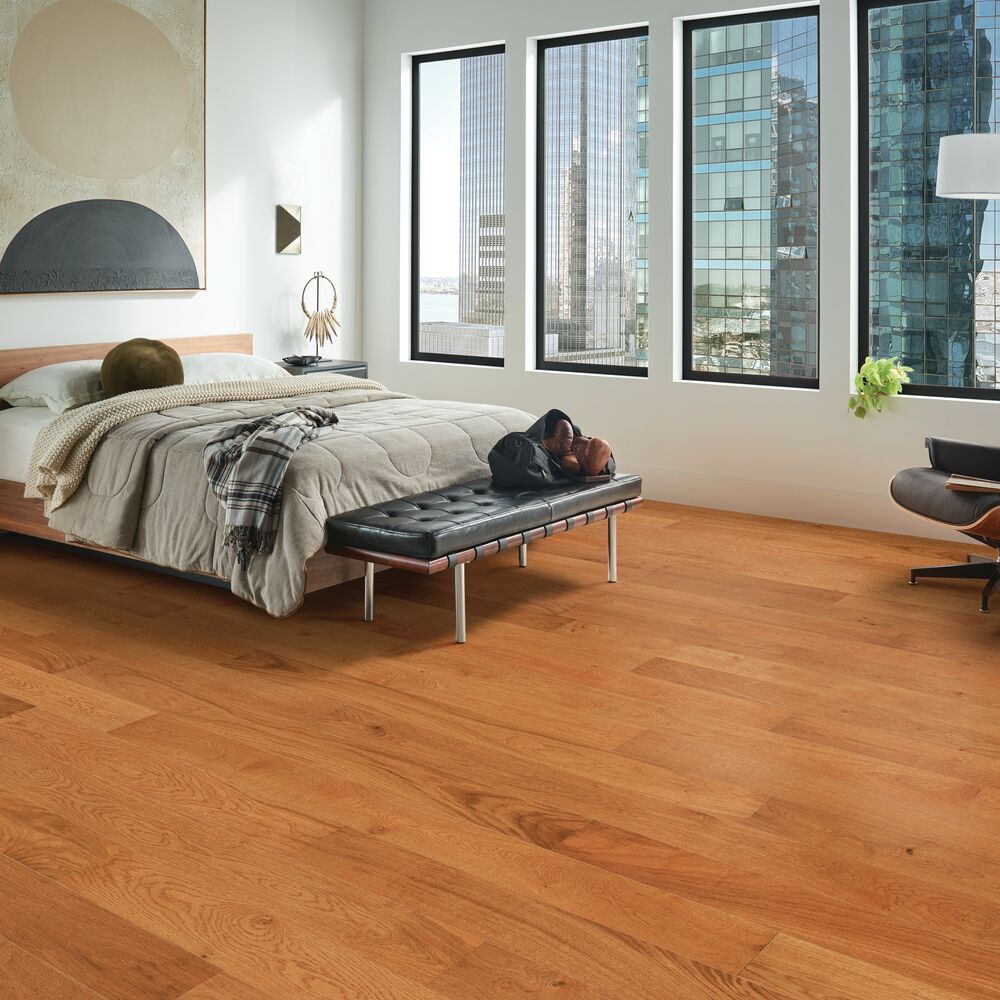 Hartco Prime Harvest - Butterscotch (Reddish Brown) 5" wide 9/16" thick in White Oak