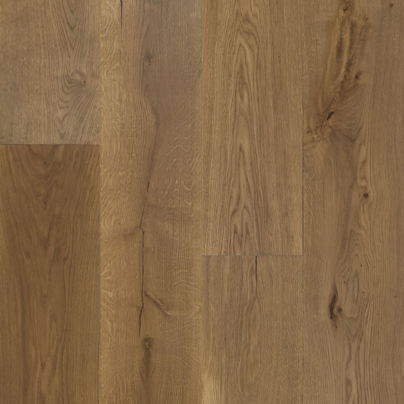 Hartco TimberBrushed - Directional Taupe (Medium Brown) 9" wide 9/16" thick in White Oak