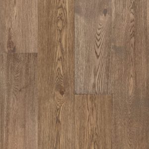 Hartco TimberBrushed - Meandering Path (Dark Brown) 9" wide 9/16" thick in White Oak