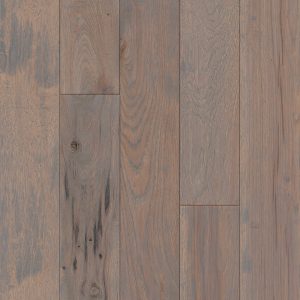 Hartco American Scrape - Ocean Mist (Medium Gray) 5" wide 3/4" thick in Hickory