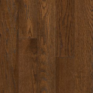Hartco TimberBrushed - Touch Darker (Dark Brown) 5" wide 3/4" thick in Red Oak