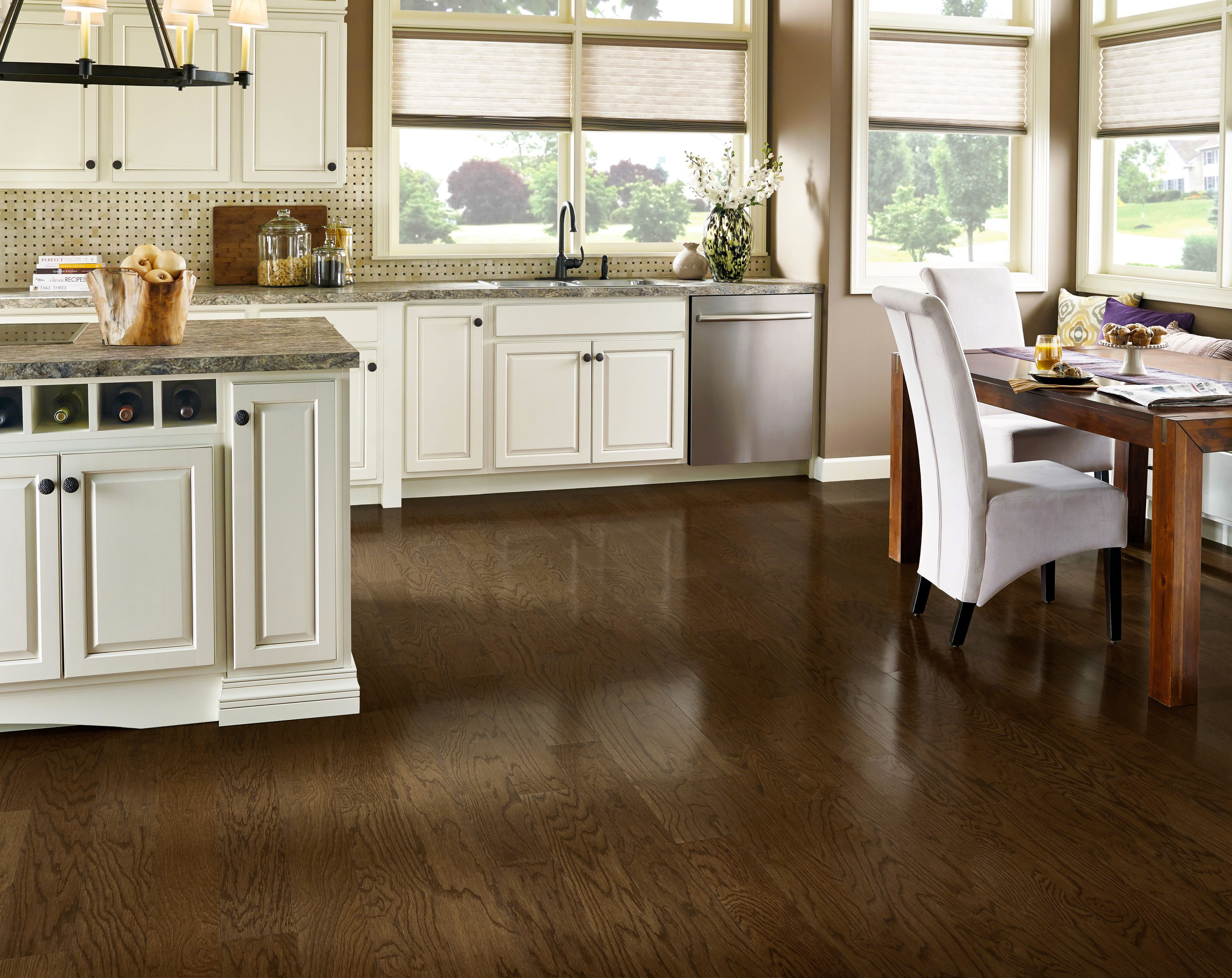 Hartco Prime Harvest - Cocoa Bean (Dark Brown) 5" wide 3/4" thick in Red Oak
