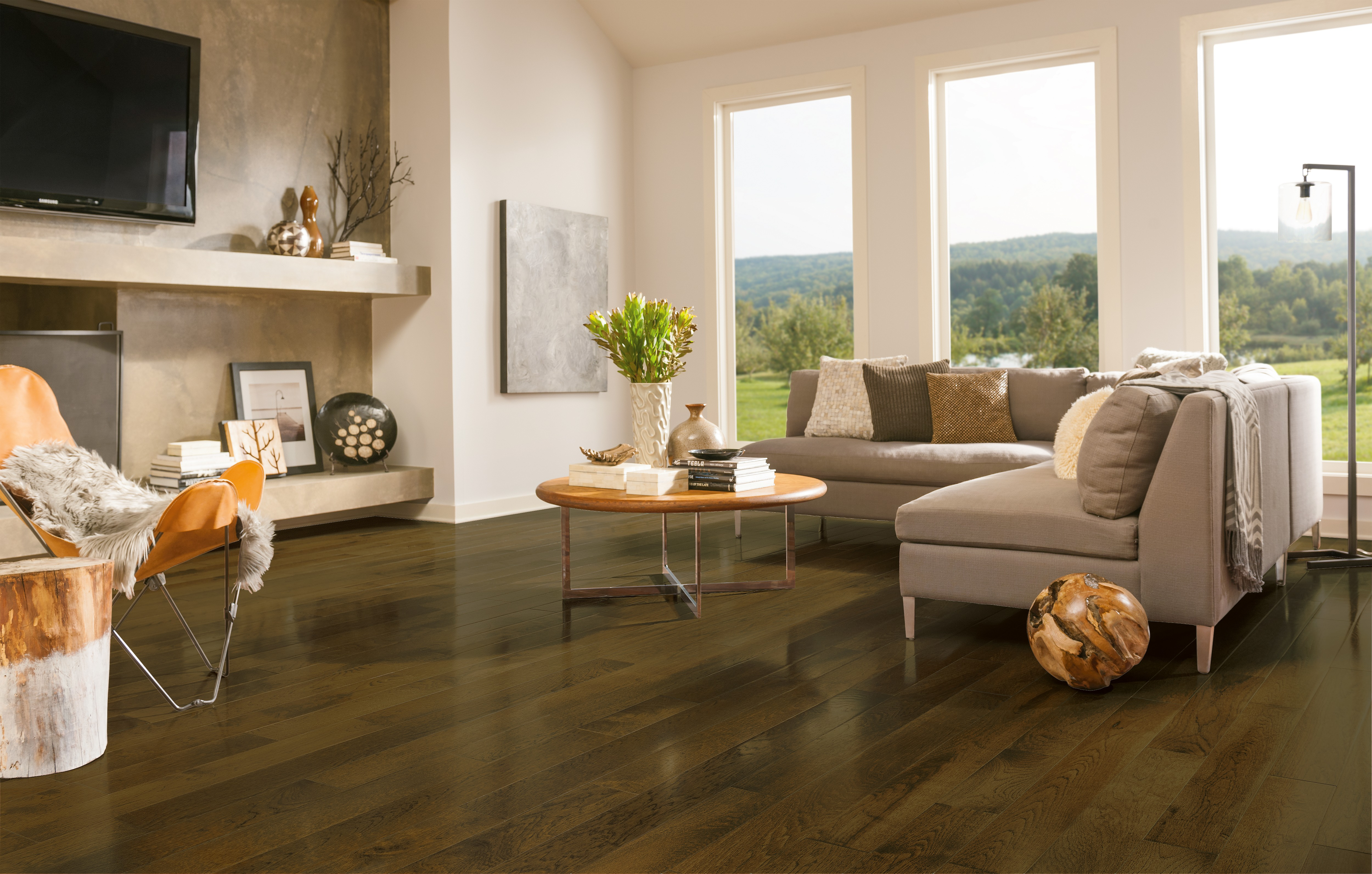 Hartco Prime Harvest - Lake Forest (Medium Brown) 5" wide 3/4" thick in Hickory