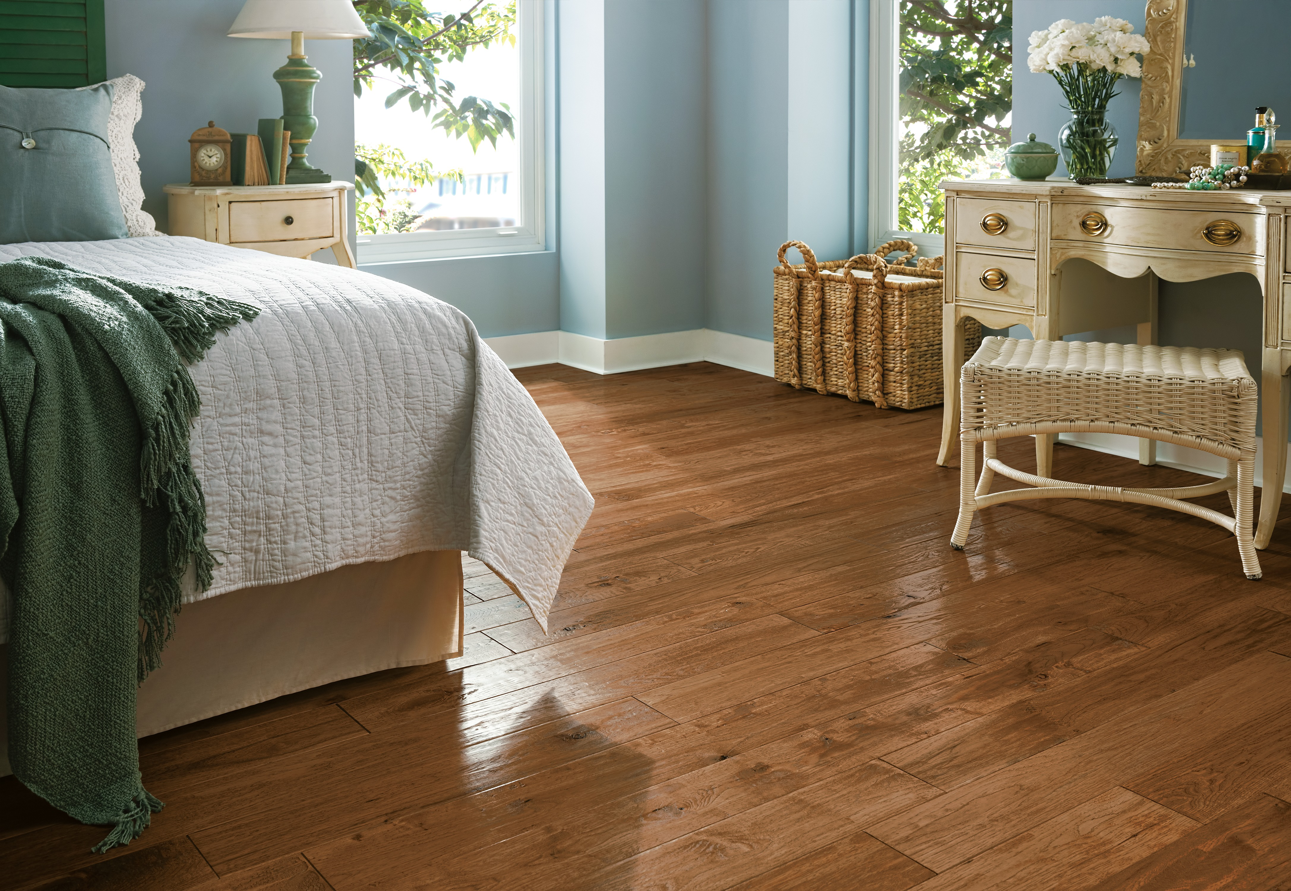 Hartco American Scrape - Gold Rush (Light Brown) 5" wide 3/4" thick in Hickory