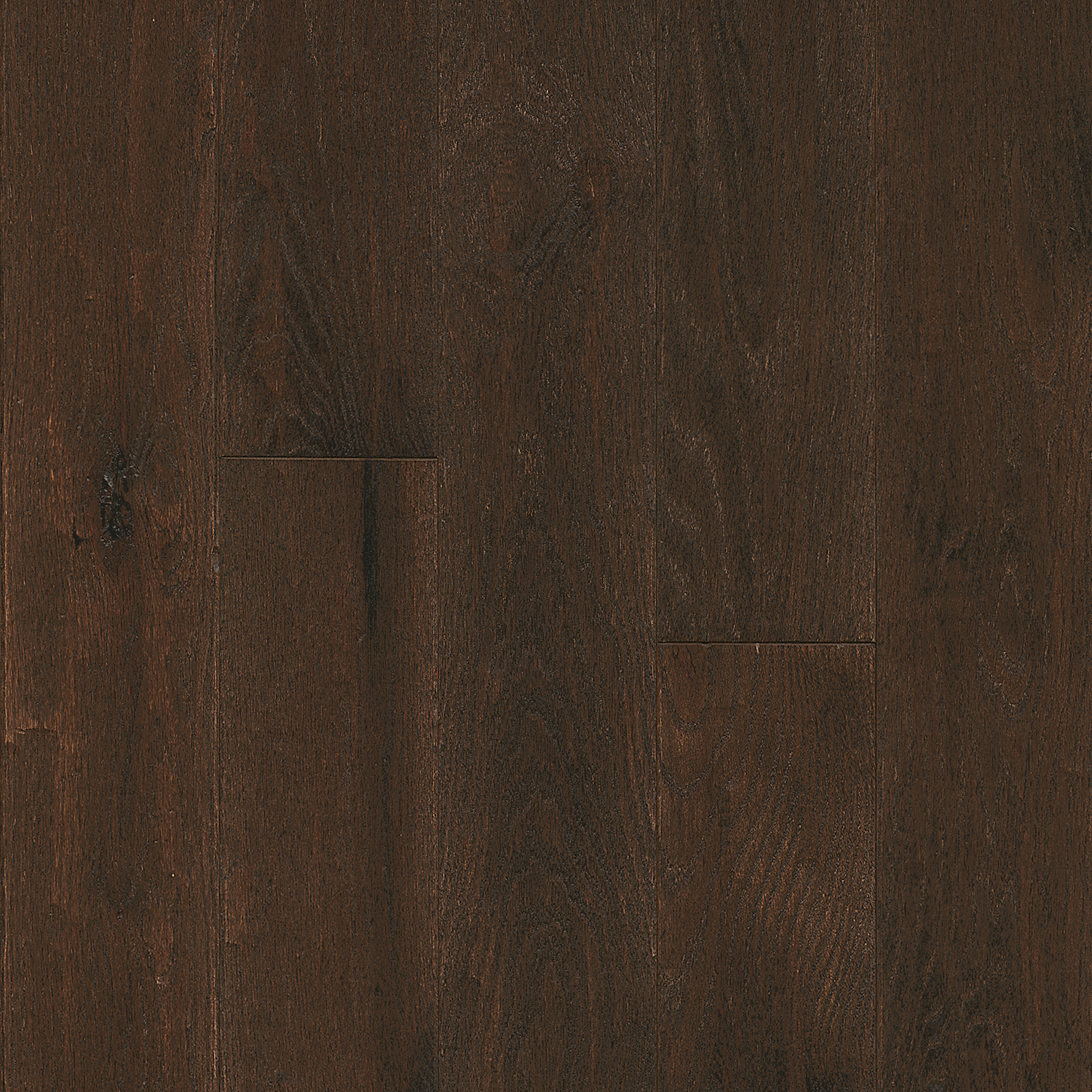 Hartco American Scrape - Brown Bear (Dark Brown) 5" wide 3/4" thick in Red Oak