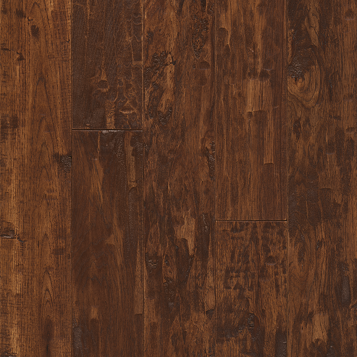 Hartco American Scrape - Candy Apple (Medium Brown) 5" wide 3/4" thick in Hickory