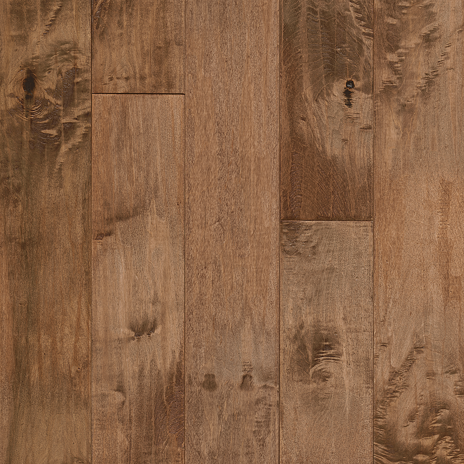 Hartco American Scrape - Gold Rush (Medium Brown) 5" wide 3/4" thick in Maple